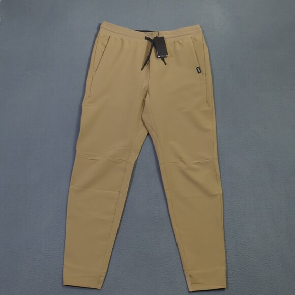 UNRL Apex Pants Men's Desert Khaki Brown Tapered Performance Stretch Golf NWT - Picture 1 of 11